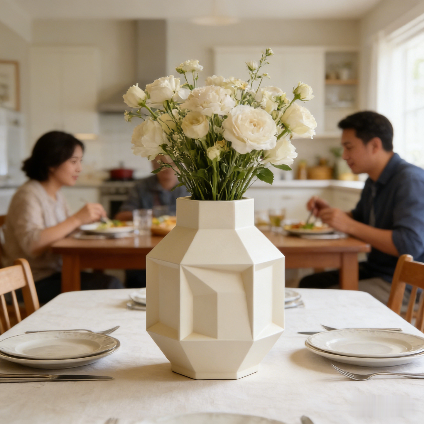🧁 “Chantilly Cream Pearl Vase” – 22 Hours Detail Sculpting | Scalloped Ribbon Rim × Embossed Pearl Garland × Warm Milk Glaze 🎀