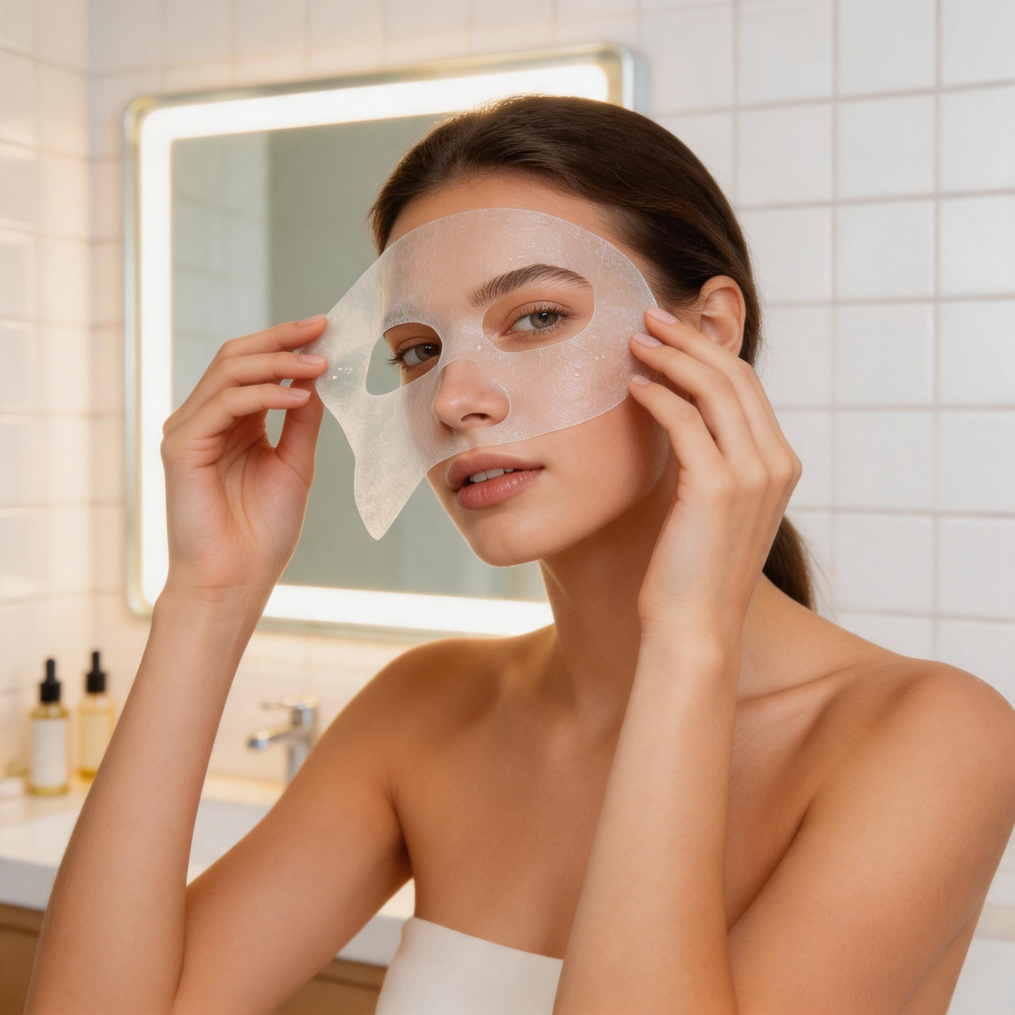 Mascarilla Facial en Tela Purificante con Aceite de Árbol de Té