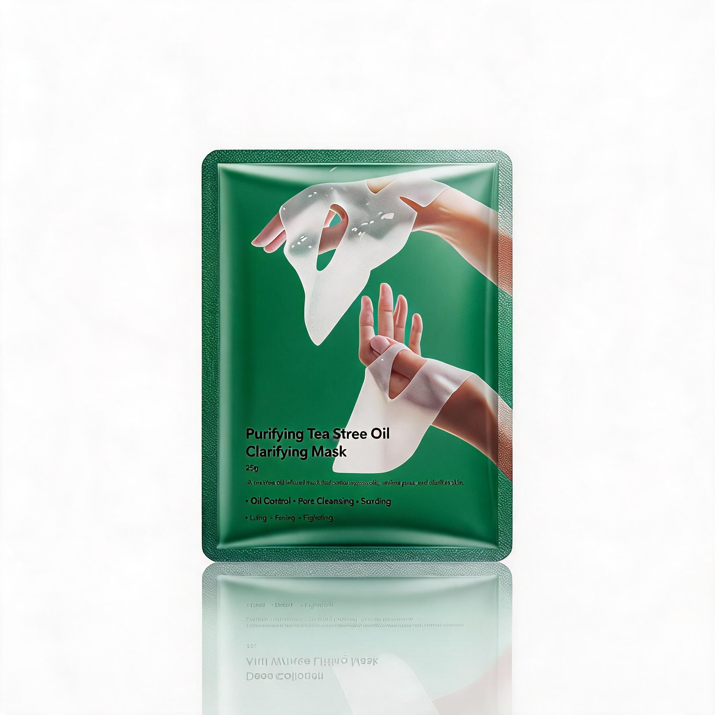 Mascarilla Facial en Tela Purificante con Aceite de Árbol de Té